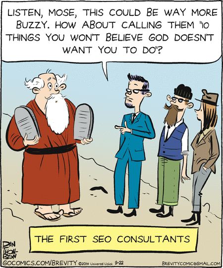 Search Engine Optimizing the ten commandments