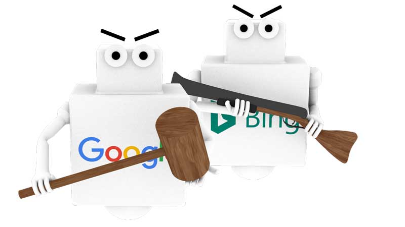 Angry Google and Bing Bots