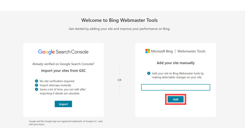 Bing Webmaster singup step five