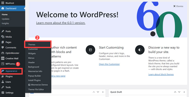 WordPress Theme demo import step ten
